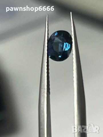 Естествен синьо-зелен сапфир – 0.85 ct  Овал  Отличен търговски клас, снимка 6 - Други - 52652693