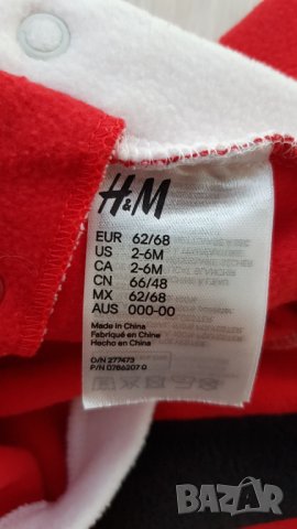 Коледен ромпър H&M 3-6 месеца, снимка 2 - Бебешки гащеризони - 38177569