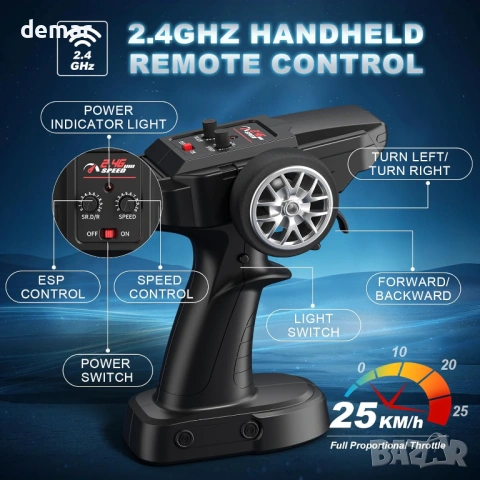 Lamborghini RC Дрифт Количка, 1:24 Мини 4WD с дистанционно, снимка 6 - Коли, камиони, мотори, писти - 53934870