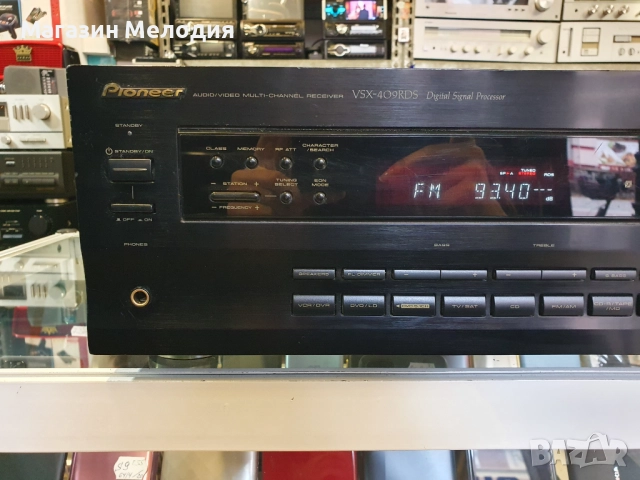 Ресийвър Pioneer VSX-409RDS В отлично техническо и визуално състояние., снимка 3 - Ресийвъри, усилватели, смесителни пултове - 43472957
