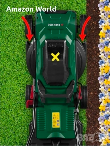 ‼️Чисто Нова ‼️ Косачка Parkside на батерия, 20 V PRMA 20-Li B2 + батерия и зарядно‼️ , снимка 5 - Градинска техника - 54147296