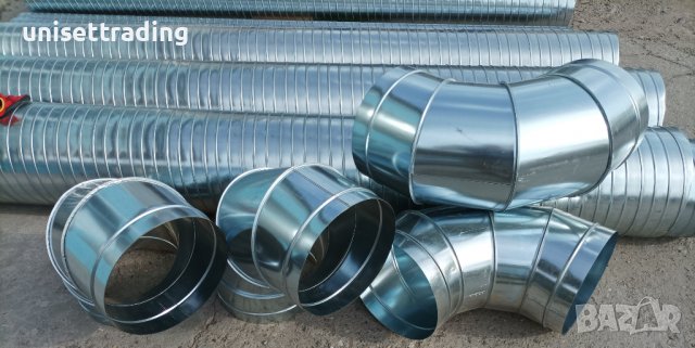 Коляно за аспирация ф315 поцинкована ламарина, снимка 4 - Други машини и части - 38027944