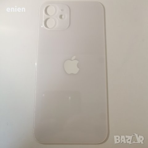 Заден капак, панел стъкло за iPhone 12 / Бял