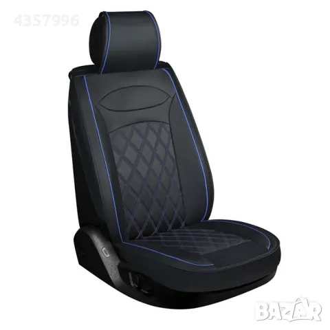  Калъф за седалка 1158 - 2 части Черно/Синьо, снимка 2 - Аксесоари и консумативи - 48969832