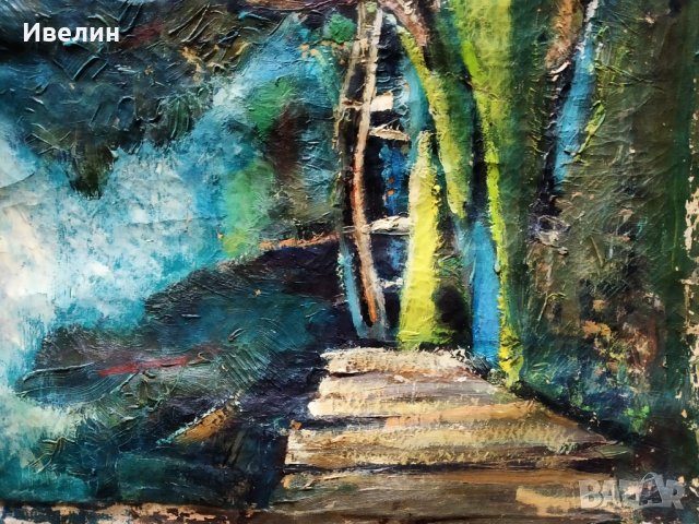 стара картина-пейзаж, снимка 3 - Картини - 29516283