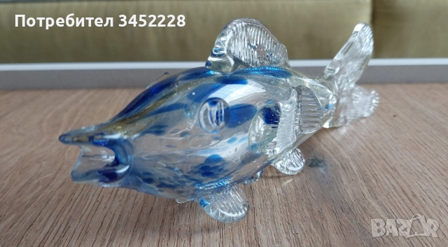 фигура стъклена риба за ценители , снимка 2 - Антикварни и старинни предмети - 51777856