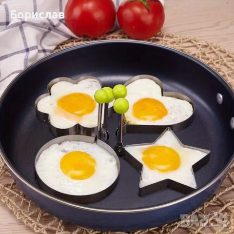 Комплект форми за яйца от неръждаема стомана