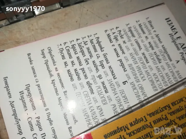 ИЗЛЕЛ Е ДЕЛЬО ХАЙДУТИН-ОРИГИНАЛНА КАСЕТА 2704251721, снимка 8 - Аудио касети - 50057057