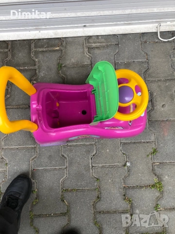 Количка за яздене и бутане Маймунка, Ride-On Monckey, 46x23x41 cm, Розова, снимка 4 - Детски велосипеди, триколки и коли - 54222574