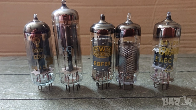 Радиолампи EZ80, EZ81, EBF89,EABC80. 