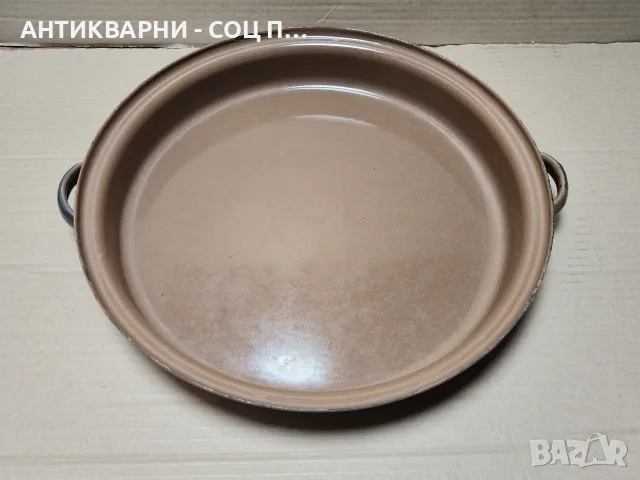 Стара Соц Емайлирана Тава. / НОМЕР 952., снимка 3 - Прибори за хранене, готвене и сервиране - 55711619