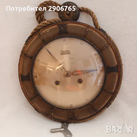 Часовник стенен с гонг Zentra работещ, снимка 4 - Антикварни и старинни предмети - 48908612