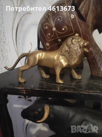 Бронзов лъв, снимка 2 - Антикварни и старинни предмети - 52054427