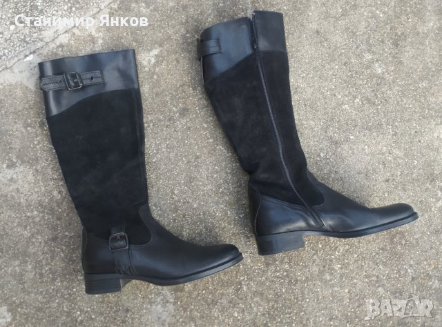 Дамски ботуши от естествена кожа и велур , снимка 4 - Дамски ботуши - 38974164