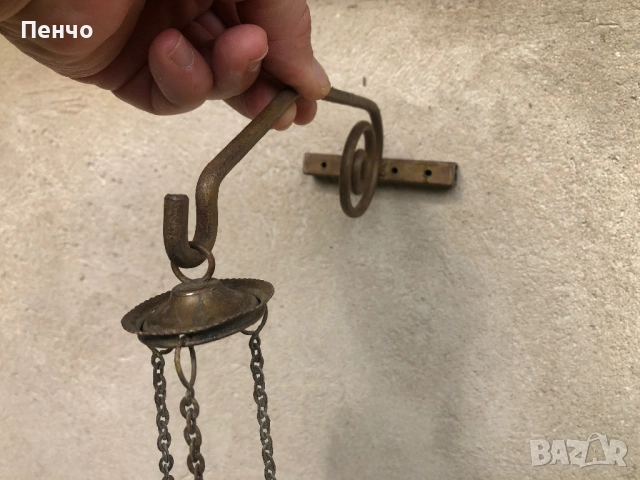 старо бронзово кандило, снимка 4 - Антикварни и старинни предмети - 34869091