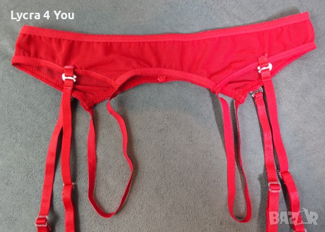 Червен тюлен колан за жартиери M/L размер, снимка 4 - Бельо - 39623182