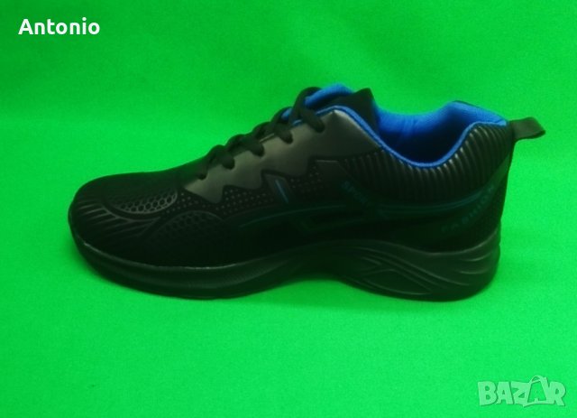 Юношески маратонки 2783 в черно и синъо, снимка 2 - Детски маратонки - 42272522