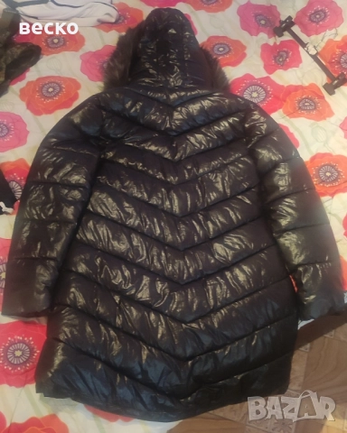 зимно дълго дамско яке, снимка 3 - Якета - 52133440