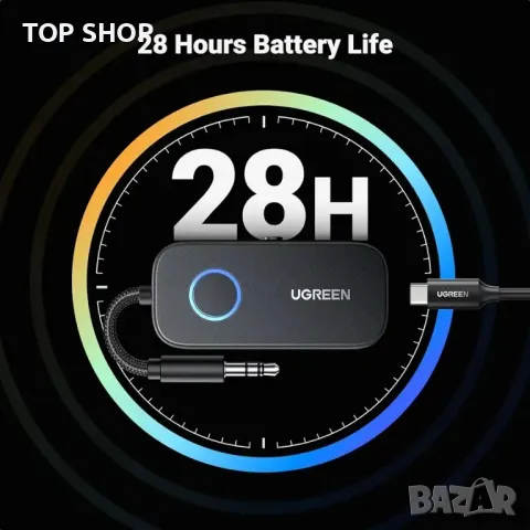 UGREEN Bluetooth 5.2 адаптер за предавател за самолет Bluetooth 5.2, снимка 2 - Друга електроника - 48747741