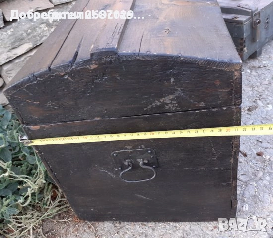 Стара дървена кутия за хляб и  поставка за ножове и стара дървена ракла, снимка 18 - Други - 31613842