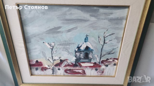 Страхотна френска картина - маслени бои, снимка 2 - Картини - 44319309