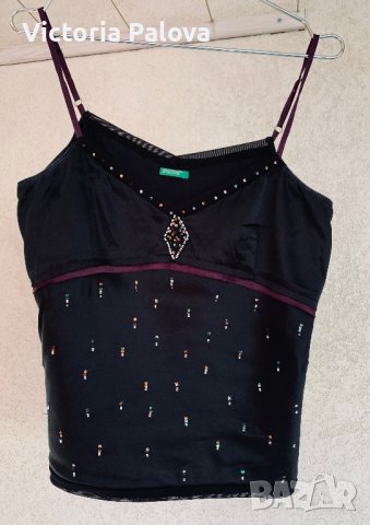 Копринен потник BENETTON , снимка 4 - Потници - 40818576