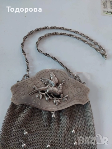 Сребърна дамска чантичка(уникат-сребро 800 проба), 1 800 лв, снимка 11 - Колекции - 52164892
