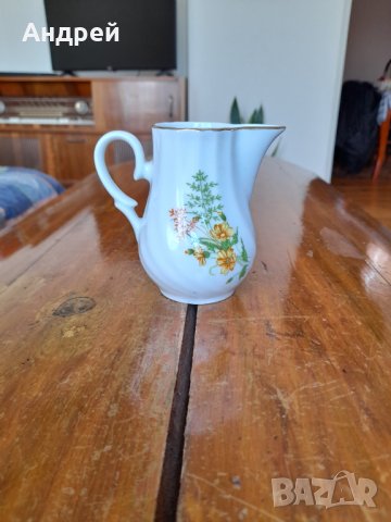 Стара порцеланова кана,каничка #2, снимка 3 - Антикварни и старинни предмети - 33743456