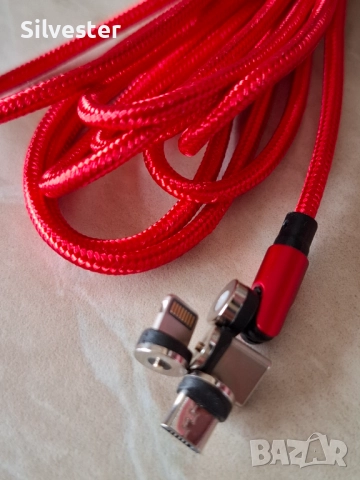 USB магнитни кабели за зареждане на телефон, 1 и 3м., снимка 3 - USB кабели - 47207940