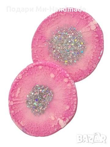 Комплект подложки за чаши от епоксидна смола , снимка 1