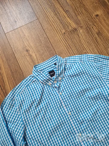 Страхотна мъжка риза HUGO BOSS размер S / M , слим  фит, снимка 3 - Ризи - 51006715