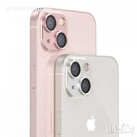 Apple iPhone 13 / 13 Mini- Удароустойчив Метален Протектор за Камера, снимка 2 - Фолия, протектори - 34978699