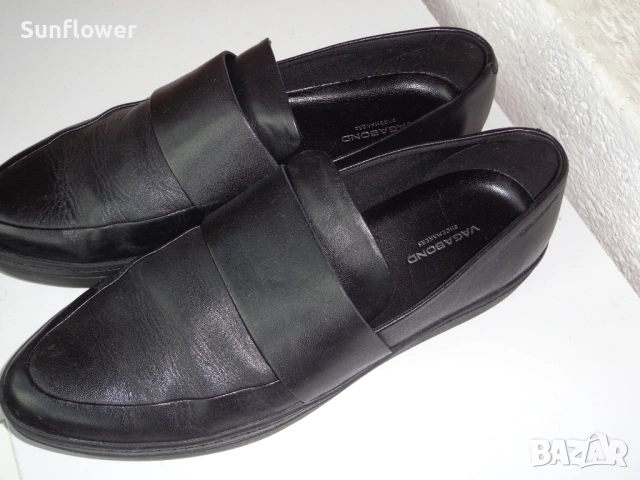 Черни кожени обувки Vagabond на платформа, естествена кожа , снимка 9 - Дамски ежедневни обувки - 53976154