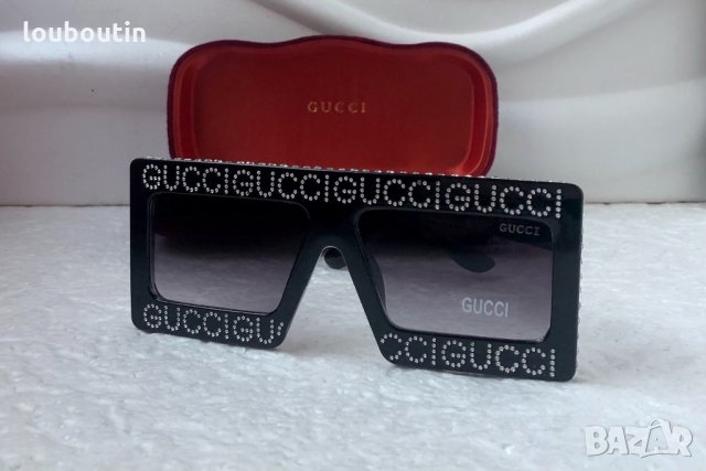 Gucci дамски слънчеви очила с камъни маска, снимка 6 - Слънчеви и диоптрични очила - 31091094