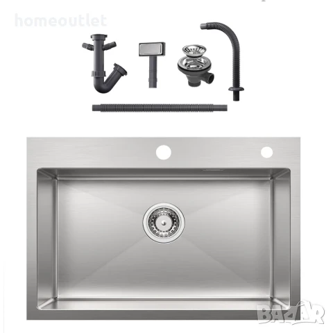 ПРОМОЦИЯ Кухненска мивка за вграждане AURALUM (KITCHEN SINK) 913258-06-JZF0614, снимка 3 - Аксесоари за кухня - 50685723