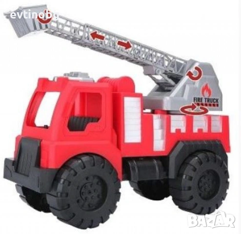 Детска пожарна кола със стълба, снимка 4 - Коли, камиони, мотори, писти - 53912523