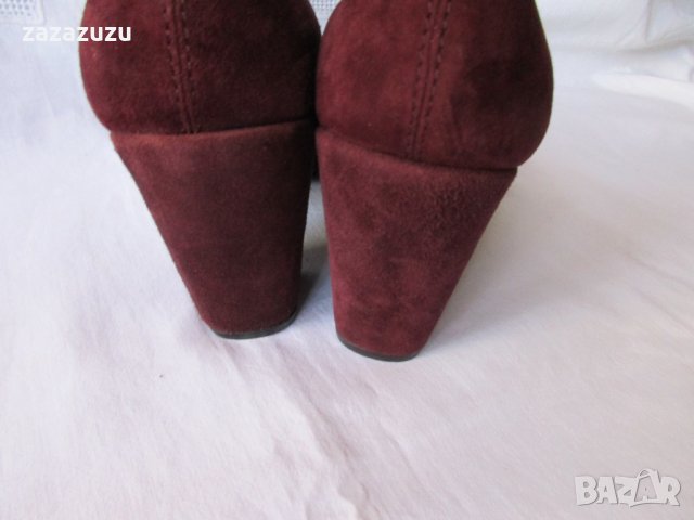 ЕСТЕСТВЕНА КОЖА на  VAGABOND цвят тъмно червен - бордо, снимка 7 - Дамски обувки на ток - 31024505