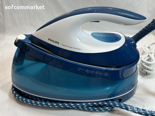 Парна станция/парогенератор Philips PerfectCare Compact GC7844/20 – нова!, снимка 5 - Ютии - 54339494