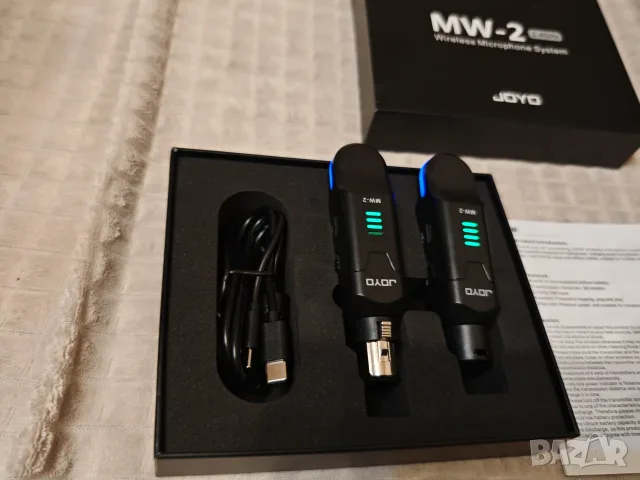 JOYO MW-2 безжична микрофонна система 2.4 GHz за микрофони с XLR