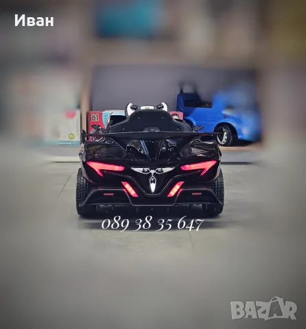 ТОП ЦЕНА!НОВО!Акумулаторна кола Flash BLACK с 4Х4,12V,EVA гуми,кожена седалка,USB,МЕТАЛИК, снимка 6 - Коли, камиони, мотори, писти - 48411312