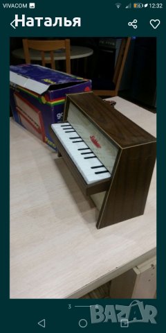 Антикварно винтажно музикално пиано играчка, снимка 3 - Колекции - 44458974