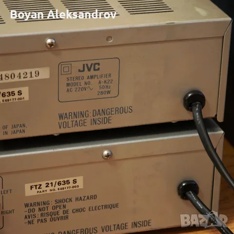 Усилвател JVC A-K22 и Тунер JVC T-X22L в комплект, снимка 13 - Ресийвъри, усилватели, смесителни пултове - 56261630