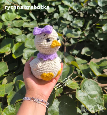 Плетена играчка Пате, снимка 3 - Плюшени играчки - 56231129