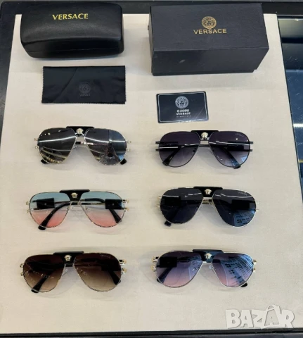 очила с черен обикновен калъф и ув защита versace chanel , снимка 18 - Слънчеви и диоптрични очила - 51301899