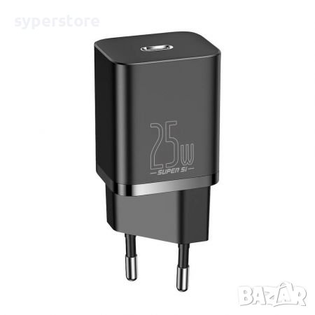 Зарядно за телефон, таблет и др. USB Type C изход 25W Baseus CCSP020101 Super Si Quick Charge 3.0 Бе