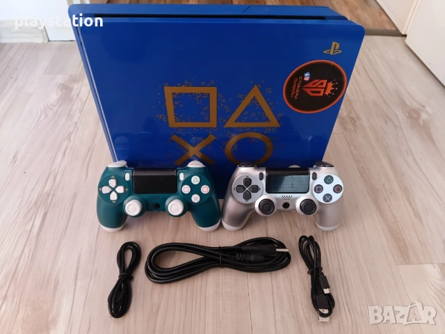 PlayStation 4 Slim 500GB – Лимитирана серия + 2 контролера, снимка 4 - PlayStation конзоли - 54112995