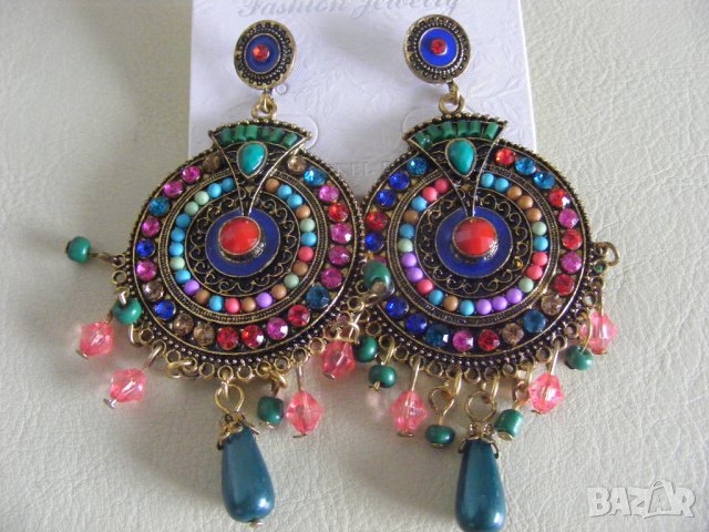  Страхотни обеци, стил Николета Лозанова , снимка 5 - Обеци - 36905262