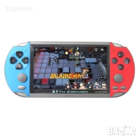 2025 Обновена X7 Plus ръчна игрова конзола с 5.1-инчов екран 8G вградена 10 000 игри, класическа ...