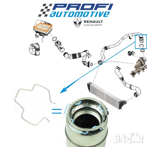 СКОБА ЗА РЕЗОНАТОР НА ТУРБО ПЪТ / ВЪЗДХОВОД RENAULT MASTER