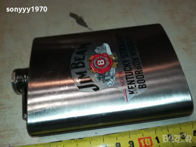 JIM BEAM-МЕТАЛНО ШИШЕ 1711241840, снимка 11 - Антикварни и старинни предмети - 48002894